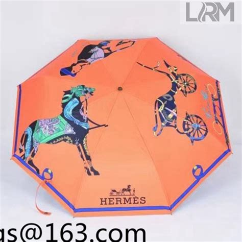 hermes umbrella orange